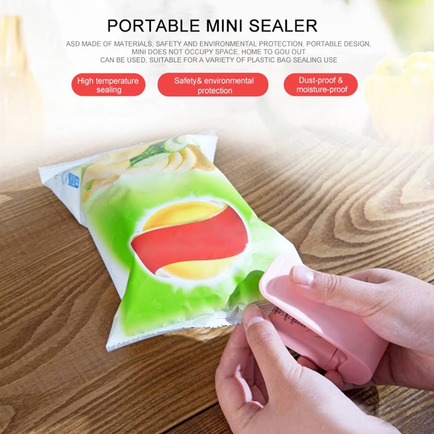 7675 Mini Sealing Machine Plastic Bag Sealer Portable Mini Super Seal Packing Plastic Bag Tool Sealing Machine Hand Held Heat (1Pc) DeoDap 7675 Mini Sealing Machine Plastic Bag Sealer Portable Mini Super Seal Packing Plastic Bag Tool Sealing Machine Hand Held Heat (1Pc) DeoDap